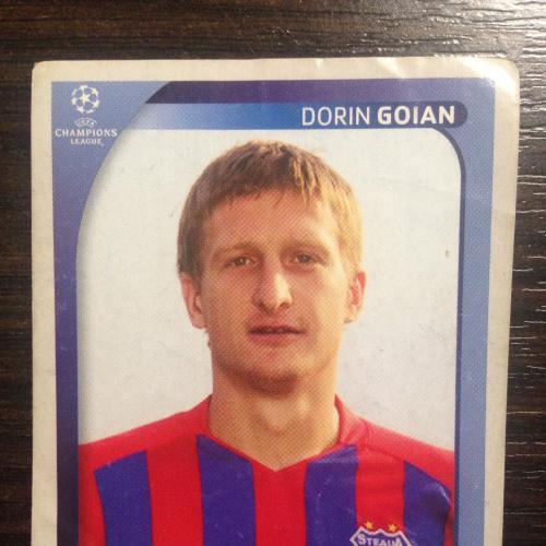 Наклейка. Dorin Goian.  Champions League 2008-2009. PANINI.