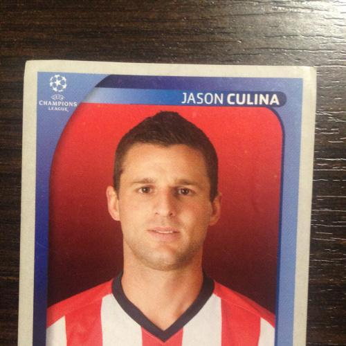 Наклейка. Jason Culina.  Champions League 2008-2009. PANINI.