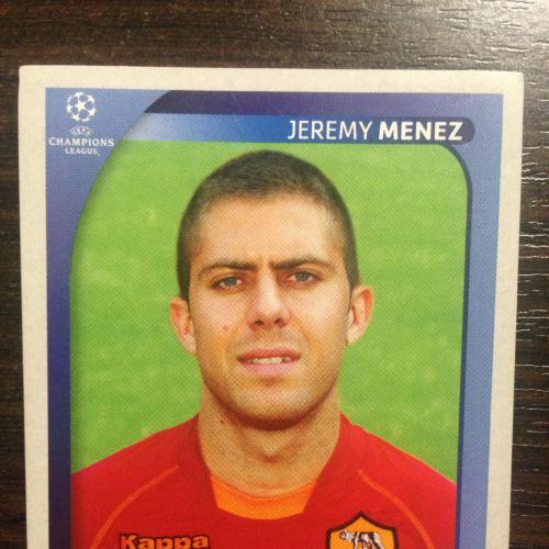 Наклейка. Jeremy Menez.  Champions League 2008-2009. PANINI.