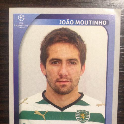 Наклейка. Joao Moutinho.  Champions League 2008-2009. PANINI.