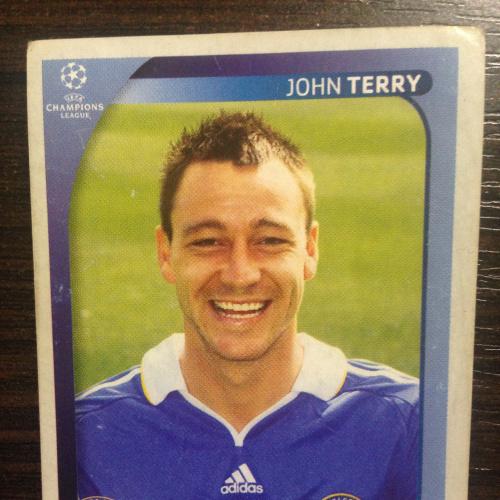 Наклейка. John Terry.  Champions League 2008-2009. PANINI.