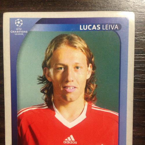 Наклейка. Lucas Leiva.  Champions League 2008-2009. PANINI.
