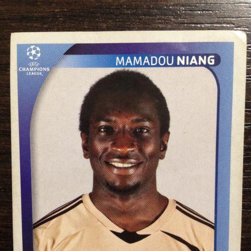 Наклейка. Mamadou  Niang. Champions League 2008-2009. PANINI.