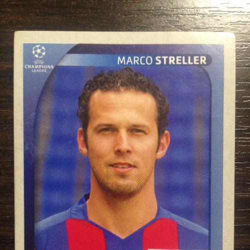 Наклейка. Marco Streller.  Champions League 2008-2009. PANINI.
