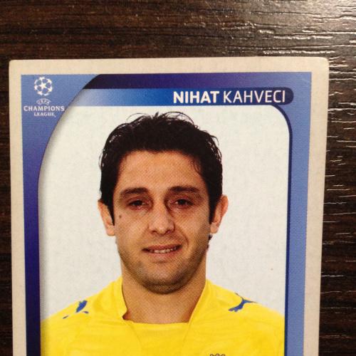 Наклейка. Nihat Kahveci.  Champions League 2008-2009.  PANINI.