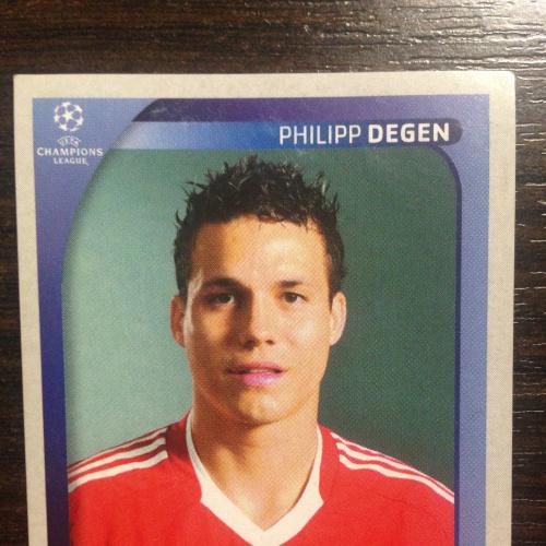 Наклейка. Philipp Degen.  Champions League 2008-2009. PANINI.
