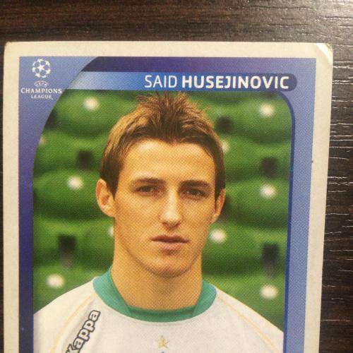 Наклейка. Said Husejinovic.  Champions League 2008-2009. PANINI.