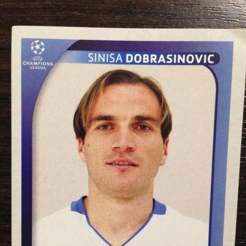 Наклейка. Sinisa Dobrasinovic.  Champions League 2008-2009. PANINI.