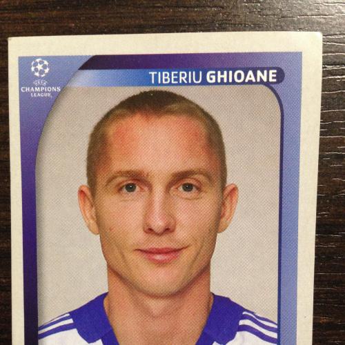 Наклейка. Tiberiu Ghioane.  Champions League 2008-2009.  PANINI.