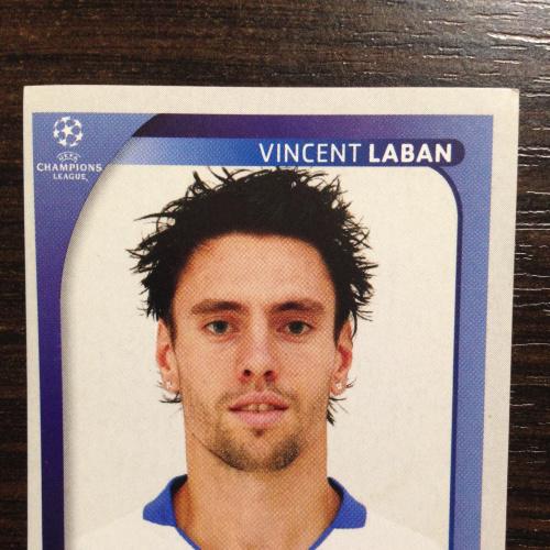 Наклейка. Vincent Laban.  Champions League 2008-2009. PANINI.