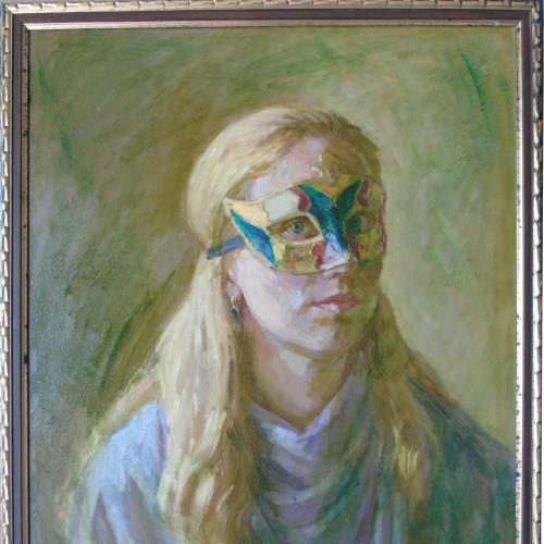 Картина "Портрет в маске". Кулагина А.