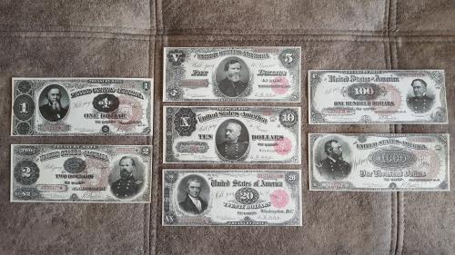 Качественные копии банкнот США c В/З 1890 год. супер скидки!!!