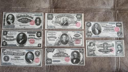Качественные копии банкнот США c В/З Серебряный доллар 1891 год. супер скидки!!!