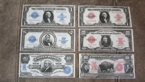 Качественные копии банкнот США c В/З Серебряный доллар 1901-1923 год. супер скидки!!!