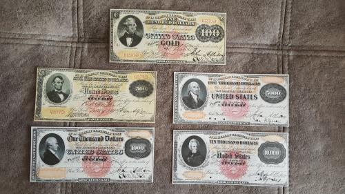 Качественные копии банкнот США c В/З Золотой доллар 1875 год. супер скидки!!! 