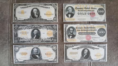 Качественные копии банкнот США c В/З Золотой доллар 1922 год. супер скидки!!!