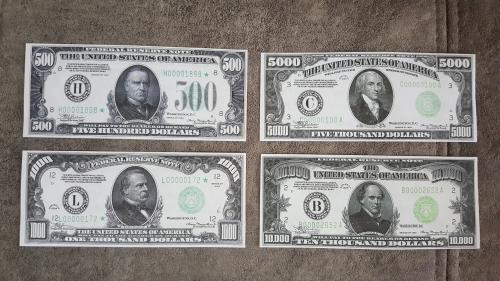 Качественные КОПИИ банкнот США Federal Reserve c В/З 1934 год. супер скидки!!!