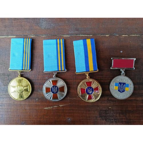 Набор відзнак збройних сил України, 10, 15, 20 років вислуги + ветеран військової служби України