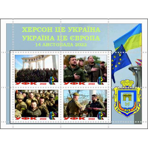 Подъём Украинского флага в освобождённом Херсоне .Не официальные .