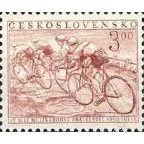 Чехословакия 1952 MNH Спорт Велогонка Байки