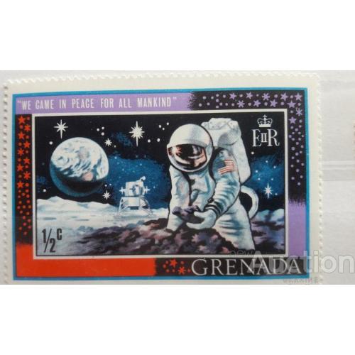 Гренада 1969 MNH Космос Ракеты Спутники Планеты Космонавты Редкая Первый человек на Луне
