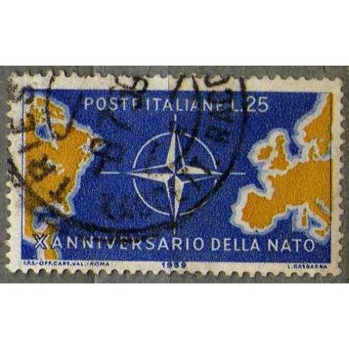 Италия 1959 10-летие создания НАТО (1949-1959) Военно-политический блок Старая