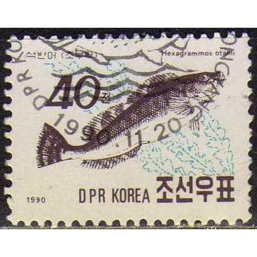 Корея Фауна Морские обитатели Рыбы 1990 Редкая