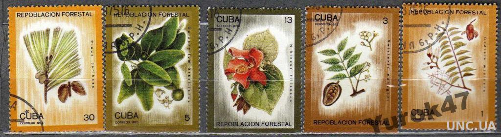 Куба Флора Цветы Растения Полная Серия