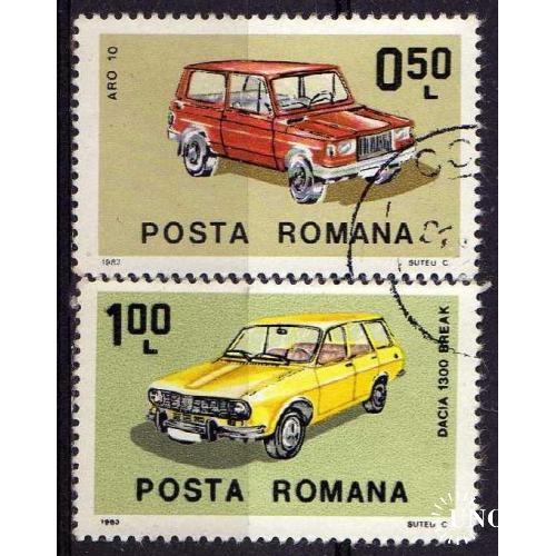 Румыния Транспорт Автомобили Машины 1983 Ретро Пара