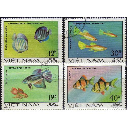 Вьетнам Фауна Морские обитатели Рыбы 1980 Серия
