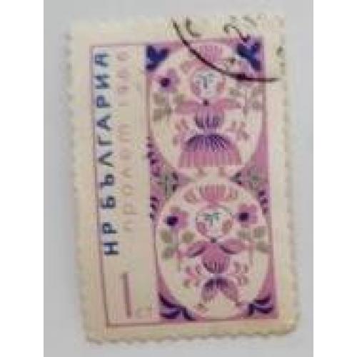 Болгария 1966 марка из серия марок (весна)