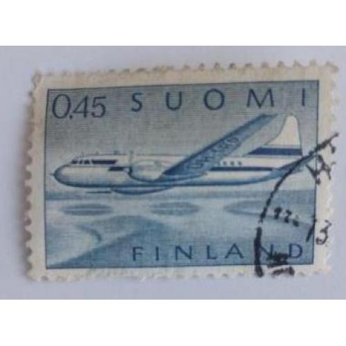 Финляндия 1963г  Самолет Авиация Finland - 1963 - Colnect 46402 - Aircraft Convair