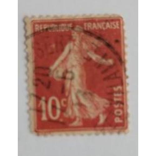 Франция марка 1903-1964 10 сантимов French Republique Francaise 10c