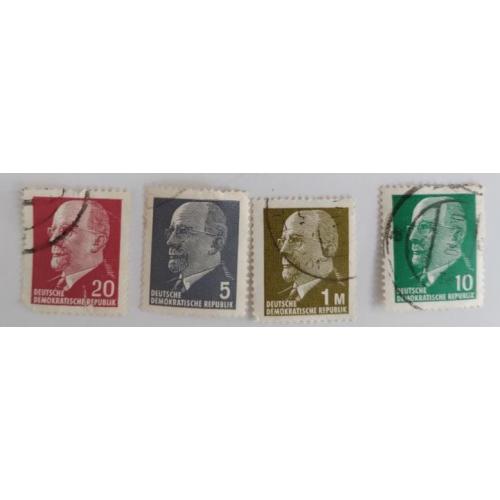 ГДР 1961г Вальтер Ульрих серия DDR Walter Ulbricht series  1961.