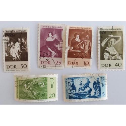 ГДР 1967 (Германия ) - полная серия марок известные картины