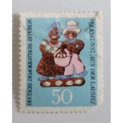 ГДР 1969г Народное творчество DDR 1969 Folk Art from Lausitz