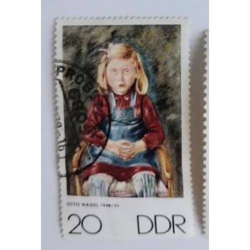 ГДР 1970 марка из серии марок (Живопись, Отто) 