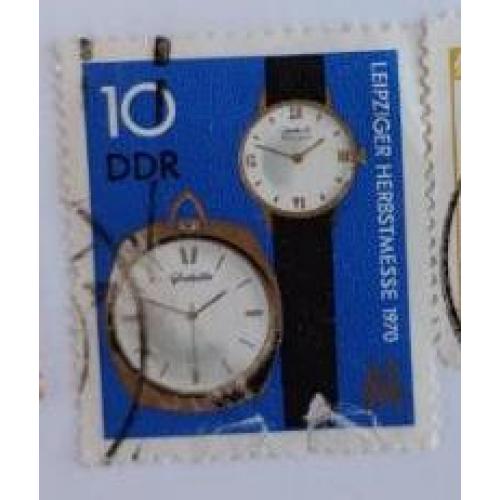 ГДР 1970 Выставка часов в Лейпциге EBS East Germany DDR 1970 - Leipzig Autumn Fair - Watches