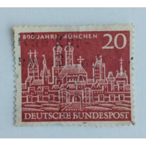 GERMANY  CIRCA 1958:  Old Munich, 800th Anniversary  Германия вид на старый Мюнхен, 800летие