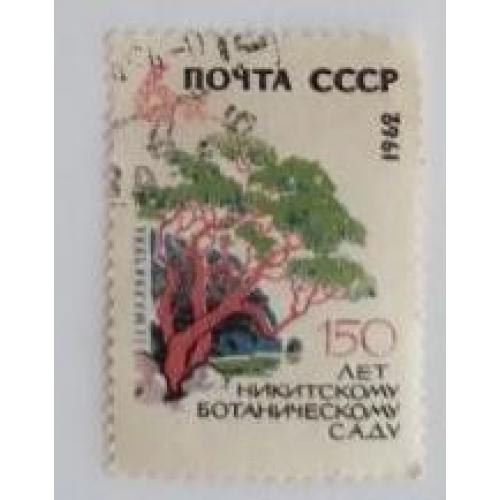 СССР 1962 1марка 50 лет НИКИТСКОМУ БОТАНИЧЕСКОМУ САДУ ЗЕМЛЯНИЧНИК