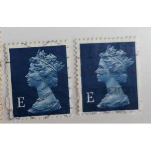 Великобритания 1952 -2008 марка королева Елизавета II Queen Elizabeth II 2 марки