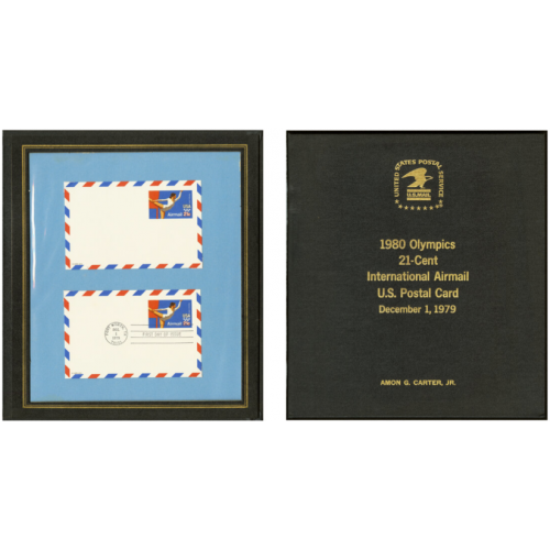 Подарено Амону Г. Картеру-младшему. 1980 Олимпийские игры