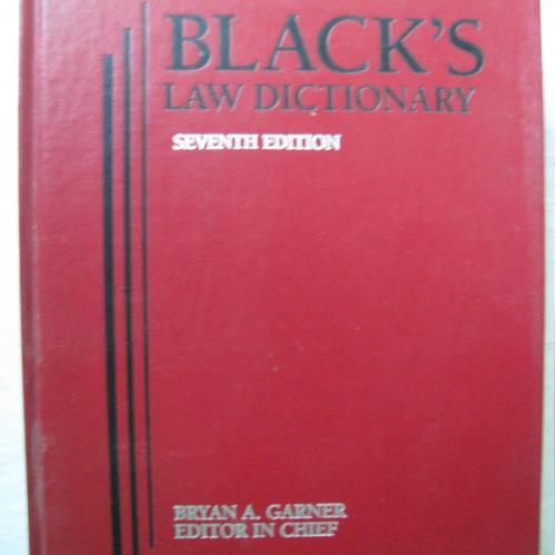 Black' Law Dictionary, 1999