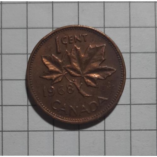 1 цент Канада 1968