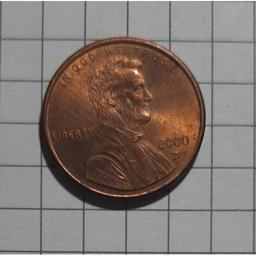 1 цент США 2000