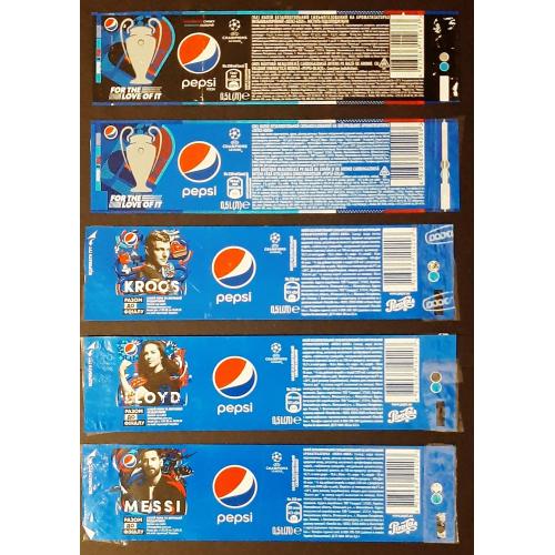 Этикетки Pepsi Футбол 5 шт.