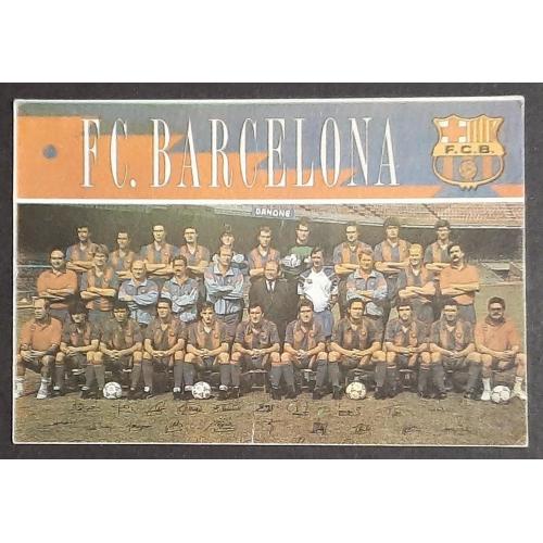Календарик футбол  Барселона Іспвнія 1992