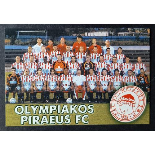 Календарик футбол Олімпіакос Греція 2002