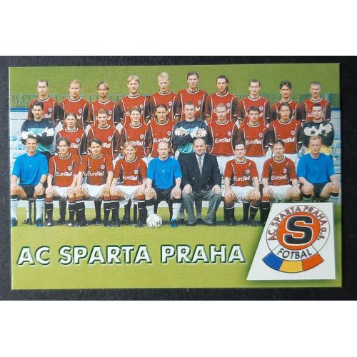Календарик футбол Спарта Чехія 2002