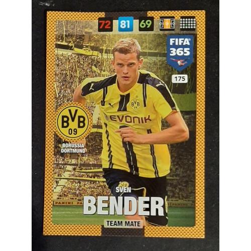 Картка Panini FIFA 365 Bender Боруссія Дортмунд #175